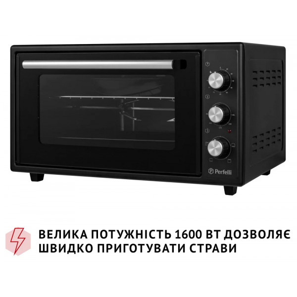 Фото - Печь электрическая Perfelli MIRAGE 48 BLACK