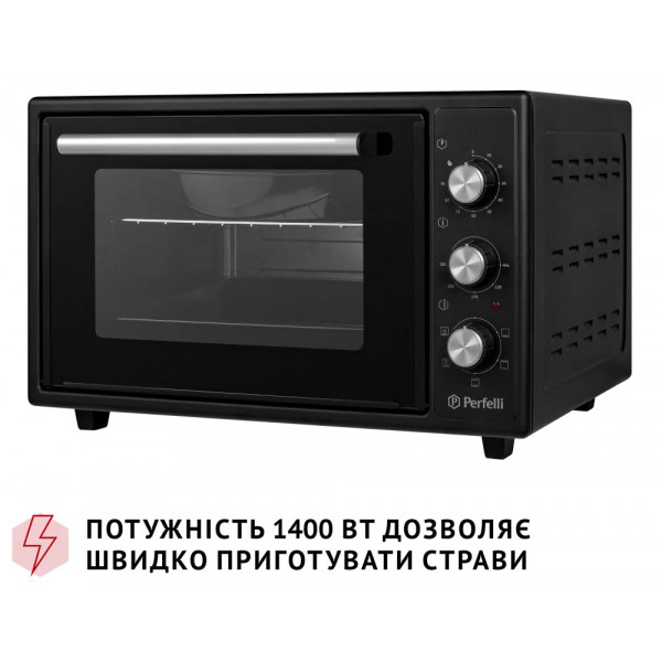 Фото - Піч електрична Perfelli TRIMO 37 BLACK