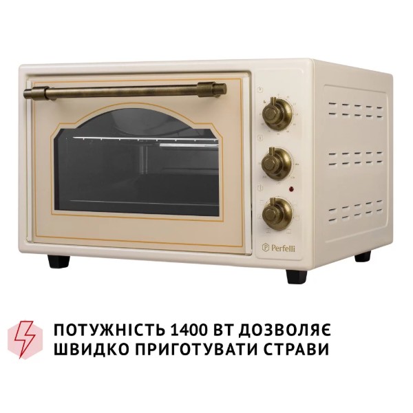 Фото - Печь электрическая Perfelli LAGGIO 37 IVORY RETRO