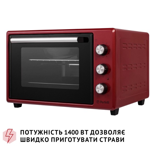 Фото - Печь электрическая Perfelli MIRAGE 37 RED