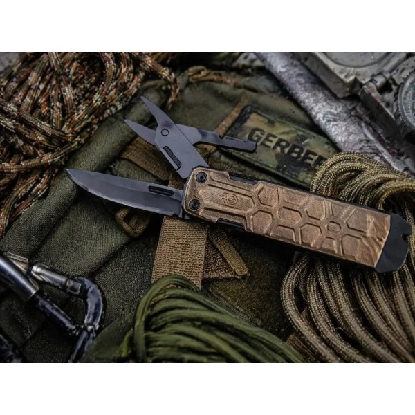 Фото - Набір садових інструментів Gerber Мультитул Lockdown Slim 16L + Ніж складаний Asada (1059836105536)