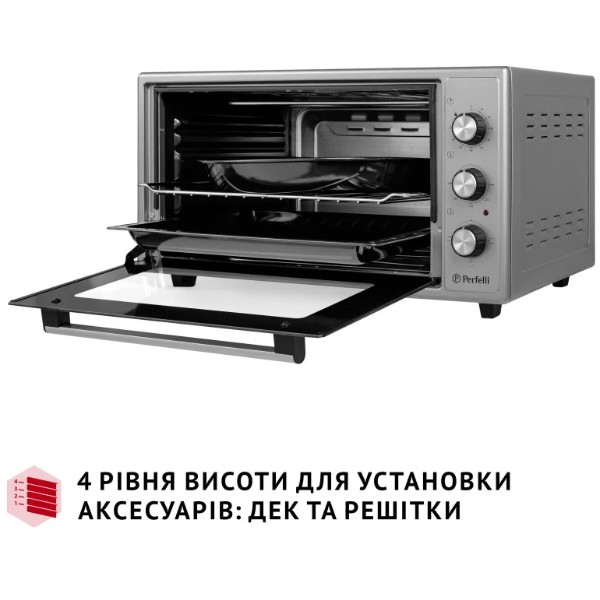 Фото - Печь электрическая Perfelli CLASSIC 48 GREY