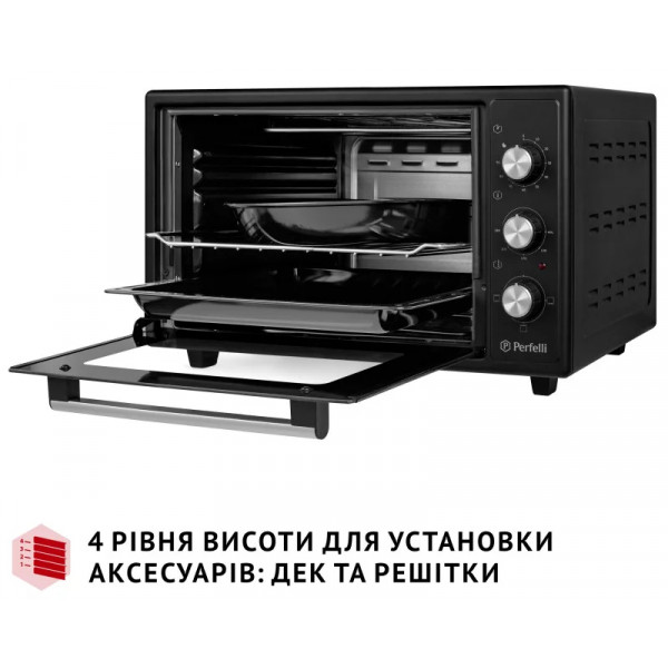 Фото - Печь электрическая Perfelli CLASSIC 37 BLACK