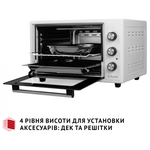 Фото - Печь электрическая Perfelli CLASSIC 37 WHITE