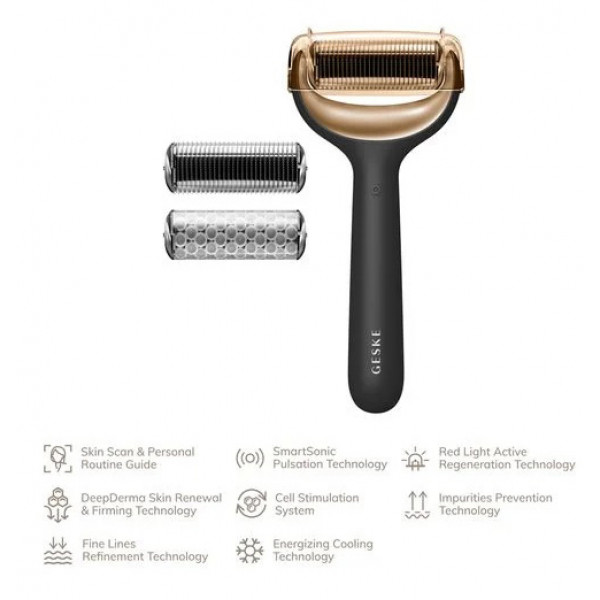 Фото - Масажер для обличчя GESKE MicroNeedle Face & Body Roller 8 в 1 (GK000043GY01)