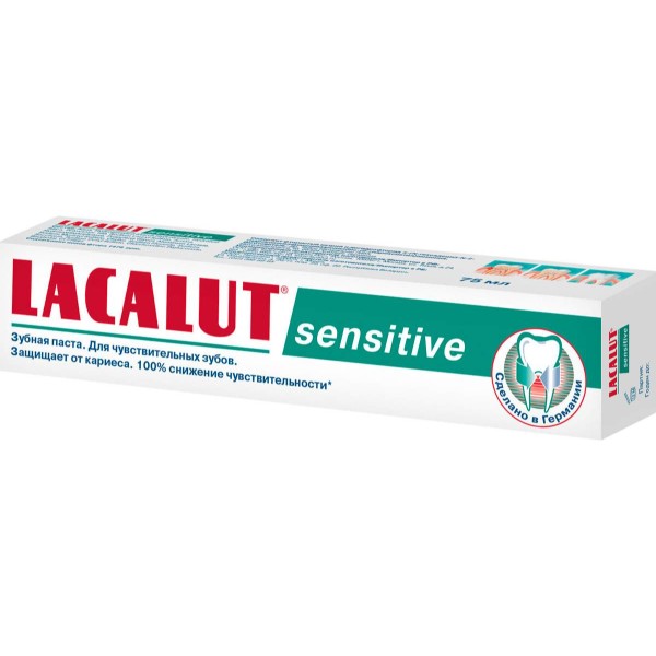 Фото - Зубная паста Lacalut sensitive 75 мл (4016369696323)