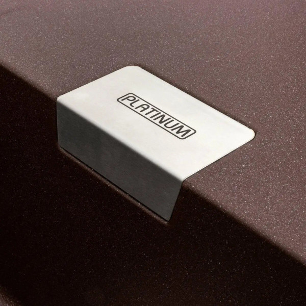 Фото - Мийка кухонна Platinum 8650 DIAMOND матова (мокко)