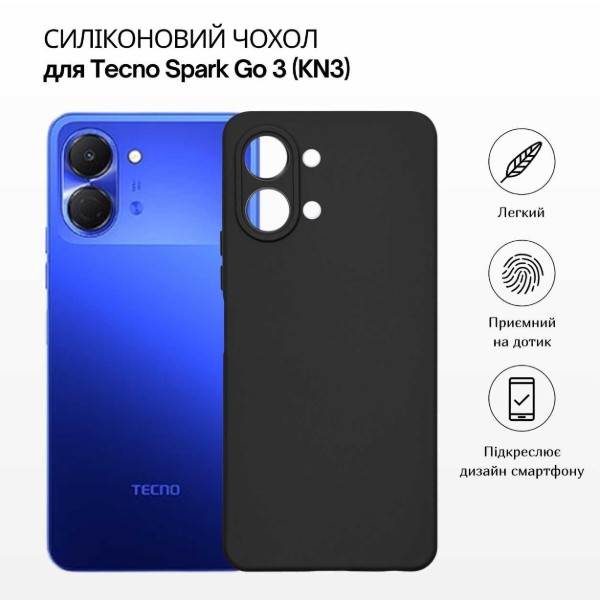 Фото - Чехол для смартфона BeCover for Tecno Spark Go 3 (KN3) Black (715691)