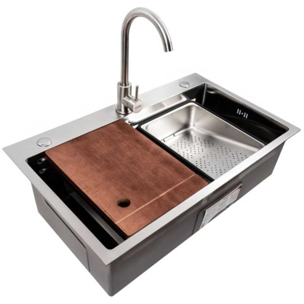 Фото - Мойка кухонная VALESO CM 75х46B Handmade Workstation из нержавеющей стали