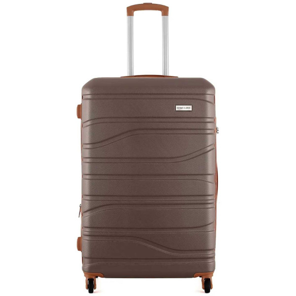 Фото - Валіза Semi Line 24" (M) Graphite/Brown (T5689-2)