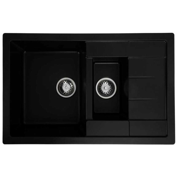 Фото - Мийка кухонна Platinum 7850W TOSKANA матова Чорна
