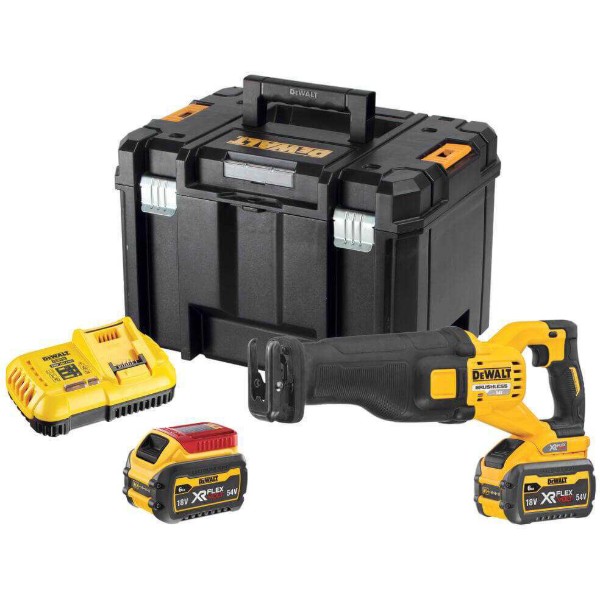 Фото - Пила шабельна DeWALT 54В XR FLEXVOLT Li-lon 2 Аг (DCS389T2) Фото - Пила шабельна DeWALT 54В XR FLEXVOLT Li-lon 2 Аг (DCS389T2)