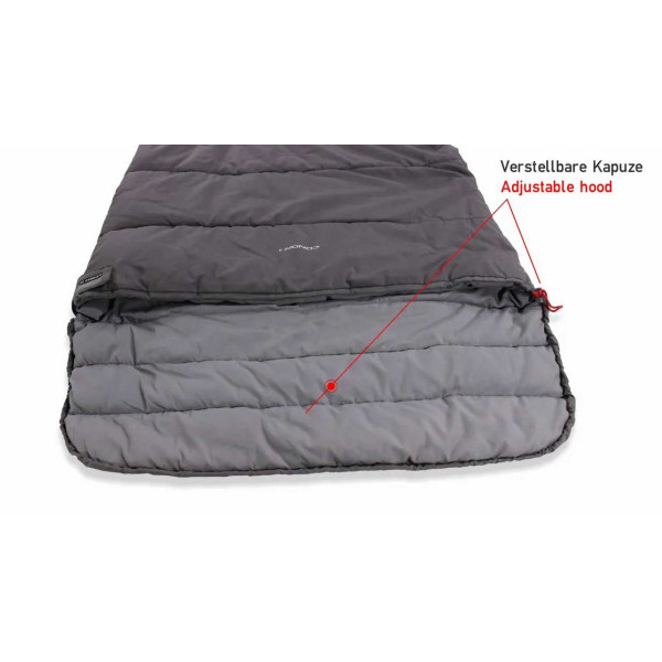 Фото - Спальний мішок High Peak Conon 7/+7°C Grey/Light Grey Left (21247)