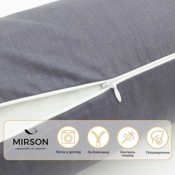 Фото - Подушка валик MirSon №8107 Naturale Line 16-5803 Geronimo EcoSilk 100х16 см (2200006247869)