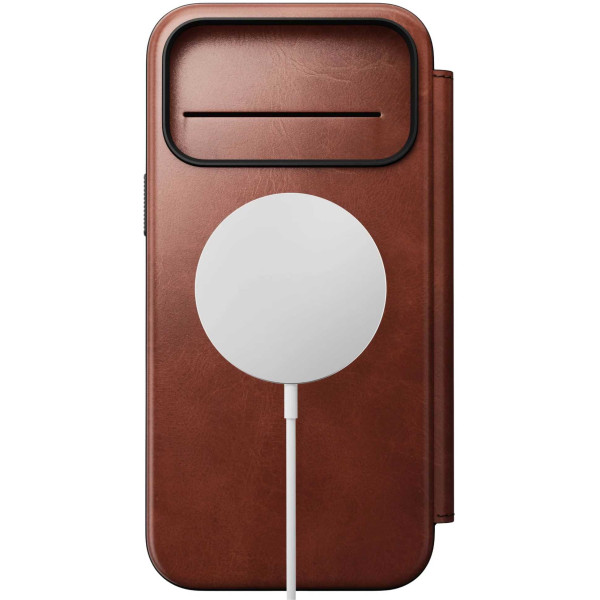 Фото - Чохол для смартфону Nomad Modern Leather Folio Case Horween Olde Dublin for iPhone 17 Pro (NM014094858)