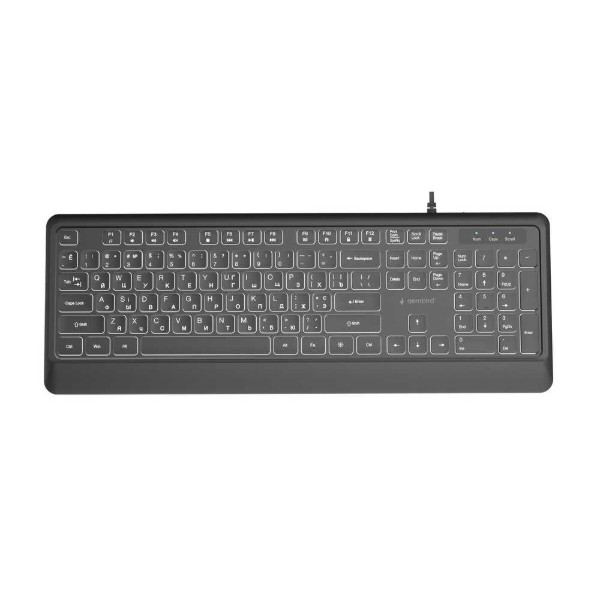 Фото - Клавіатура дротова Gembird Black (KB-UML-04-CYRL)