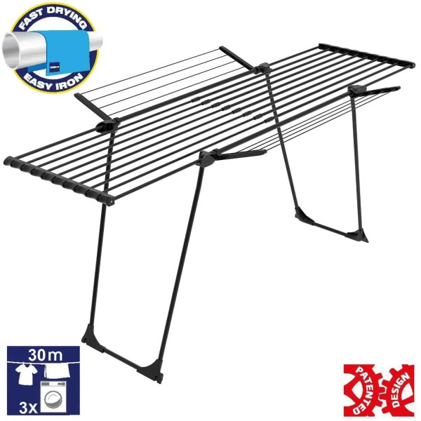 Фото - Сушарка для білизни Casa Si Casa Flex Ultra Black (CS92180B04H)