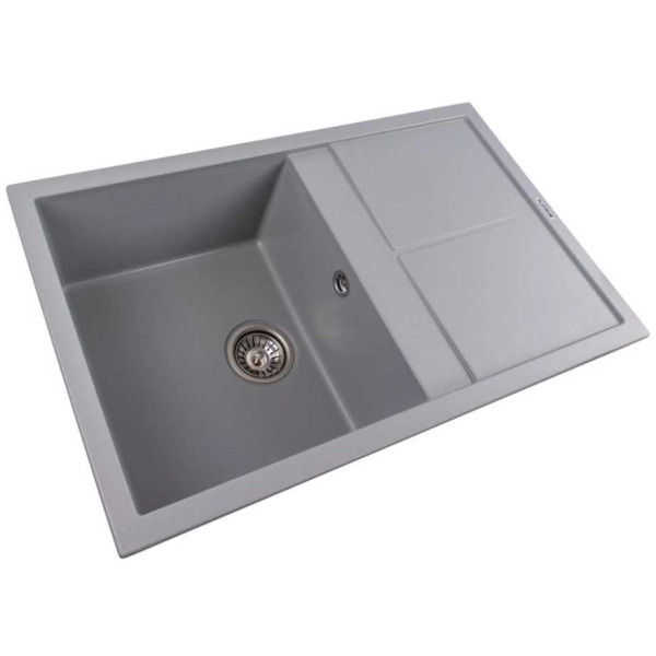 Фото - Мийка кухонна Platinum 7950 Selena матова Сірий металік