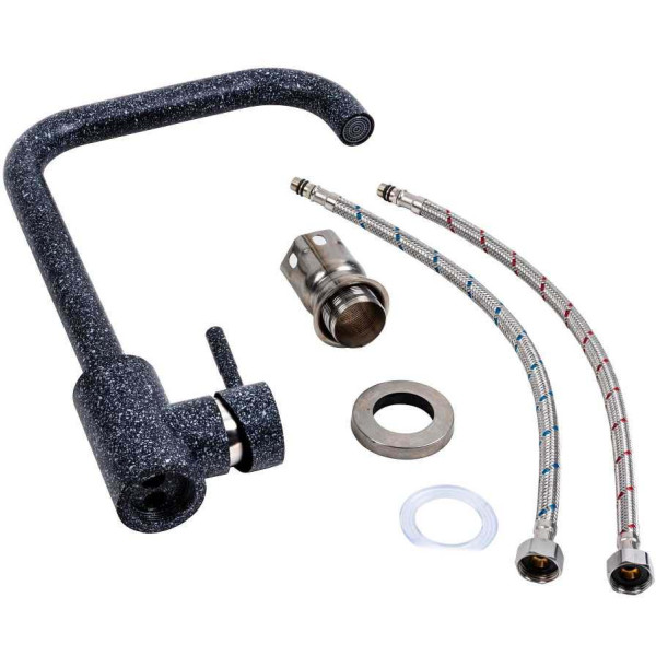 Фото - Смеситель кухонный VALESO NS02B (3008B-NA) графит