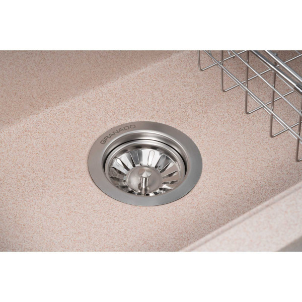 Фото - Мийка кухонна+змішувач GRANADO Optimal Artes avena (+ Badalona LUX inox + дозатор Redondo inox + кошик + дошка)