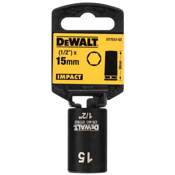 Фото - Торцевая головка DeWALT IMPACT 1/2 х 15 мм (DT7533)