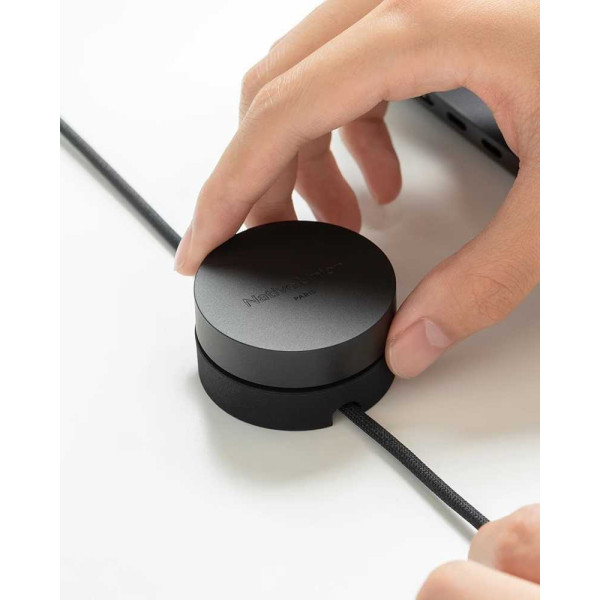 Фото - Органайзер для хранения кабелей Native Union Weighter Single Channel Black (CBWEIG-SNG-BLK)