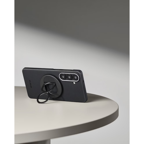 Фото - Чохол для смартфону Pitaka Edge Ultra-Slim Case Classic Twill 600D Black/Grey for Samsung Galaxy S26 Plus (KS2601S)