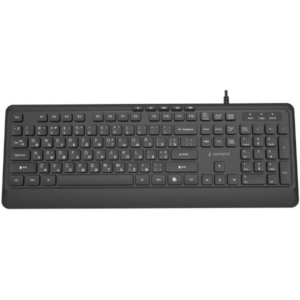 Фото - Клавіатура дротова Gembird Black (KB-MCH-05-CYRL)