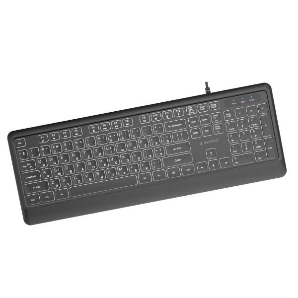 Фото - Клавіатура дротова Gembird Black (KB-UML-04-CYRL)