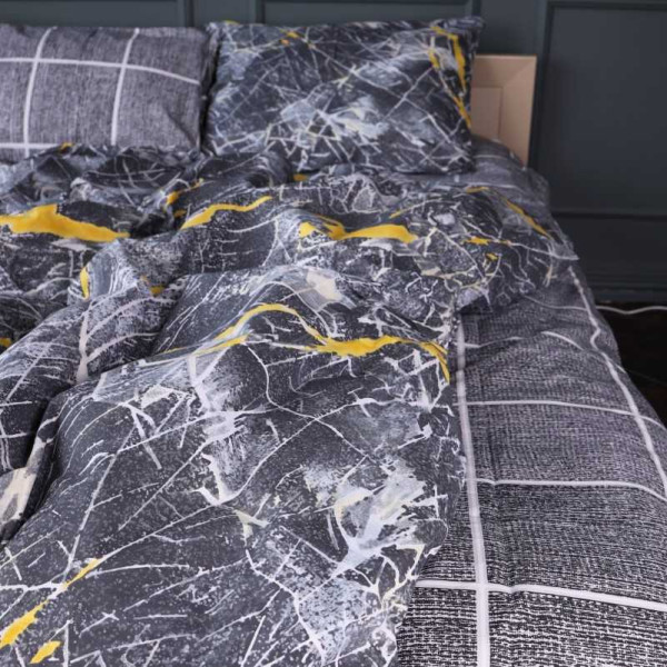 Фото - Простирадло односпальне MirSon Ranforce Elite 17-0848 Faultline 110х160 см (2200011701455)