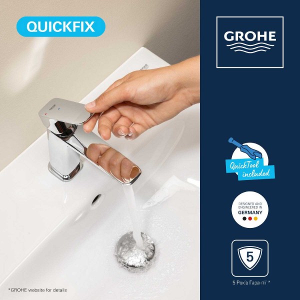 Фото - Смеситель для ванной Grohe QuickFix Dice ColdStart M (1018360000)