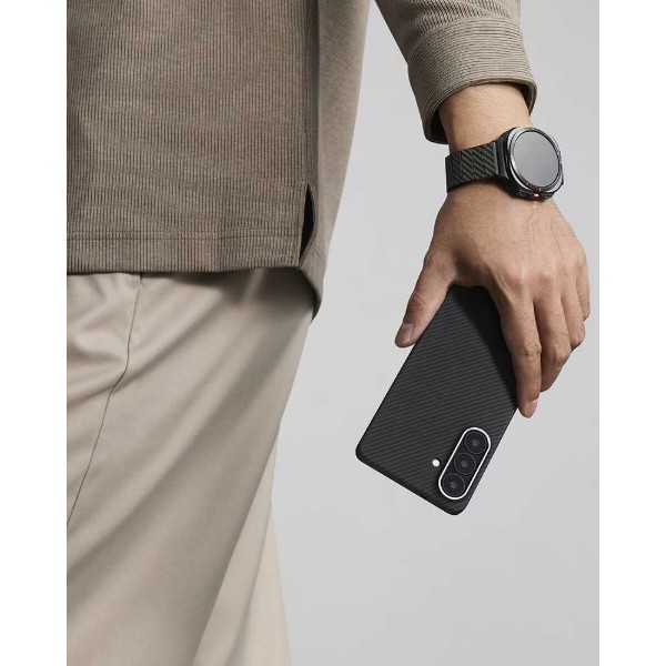 Фото - Чехол для смартфона Pitaka Edge Ultra-Slim Case Classic Twill 600D Black/Grey for Samsung Galaxy S26 (KS2601)