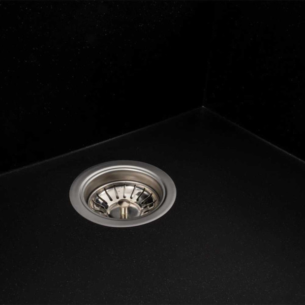 Фото - Мийка кухонна Platinum 9651 ATLAS матовий Чорний металік