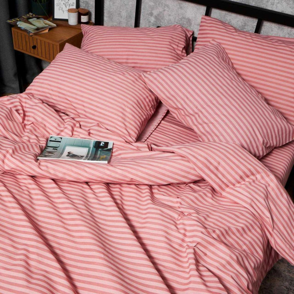 Фото - Комплект постільної білизни Moon&Star Бязь Gold Люкс Pink Whisper 160х220 нав. 4х50х70 (MS-820006638)