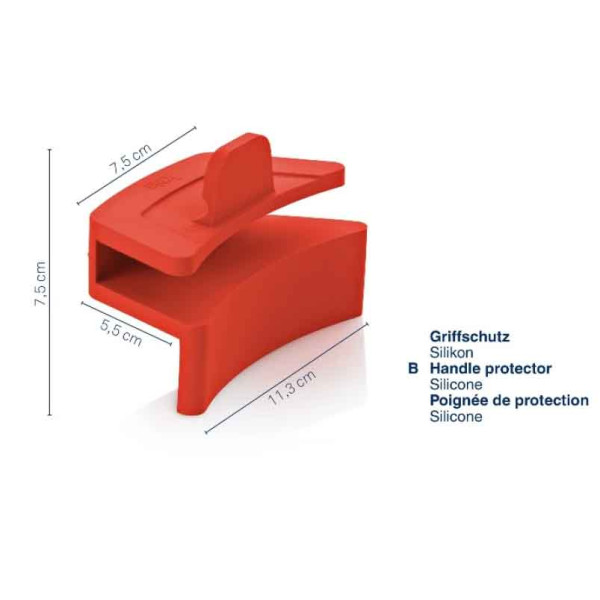 Фото - Прихватка Kela Cali 11,3х5,5х7,5 см червона (12870)