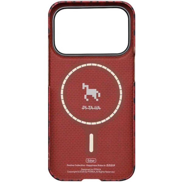 Фото - Чехол для смартфона Pitaka Edge Ultra-Slim Case Happiness Rides Maroon for iPhone 17 Pro Max (HR1708PM)