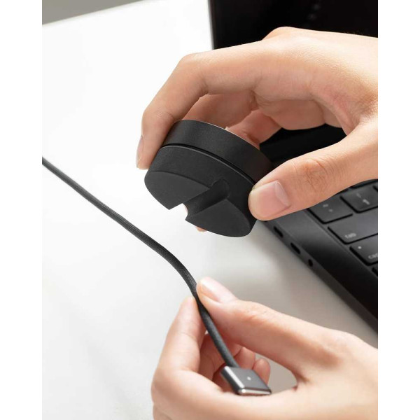 Фото - Органайзер для хранения кабелей Native Union Weighter Single Channel Black (CBWEIG-SNG-BLK)