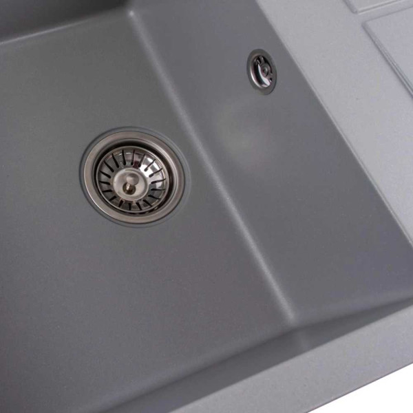 Фото - Мийка кухонна Platinum 7950 Selena матова Сірий металік