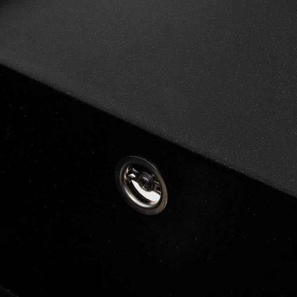 Фото - Мийка кухонна Platinum 9651 ATLAS матовий Чорний металік