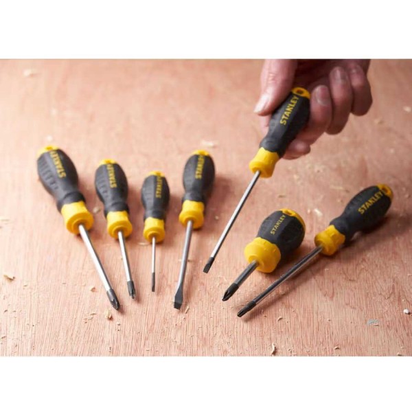 Фото - Отвертка Stanley Cushion Grip SL4x100 мм с параллельным жалом (STHT16195-0)