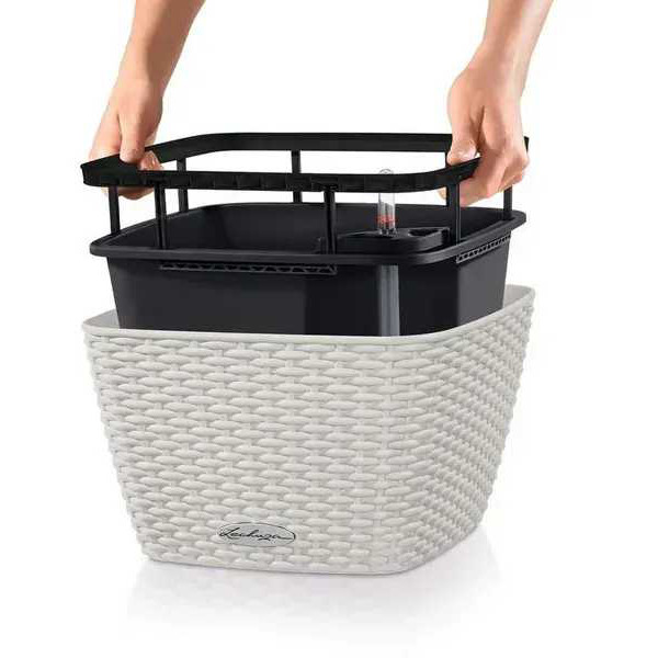 Фото - Вазон Lechuza 30 Cottage Bacino Графітовий чорний 15468