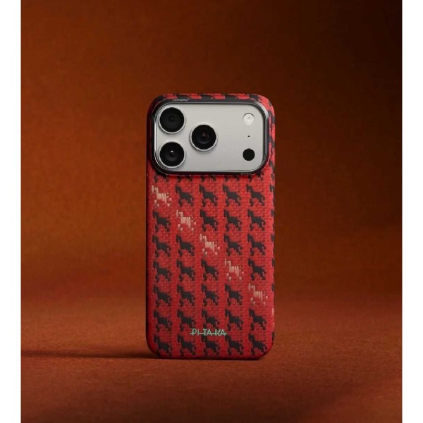 Фото - Чехол для смартфона Pitaka Edge Ultra-Slim Case Happiness Rides Maroon for iPhone 17 Pro Max (HR1708PM)