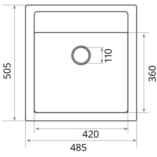 Фото - Мийка кухонна VALESO 5149 FIESTA матова Біла в крапку