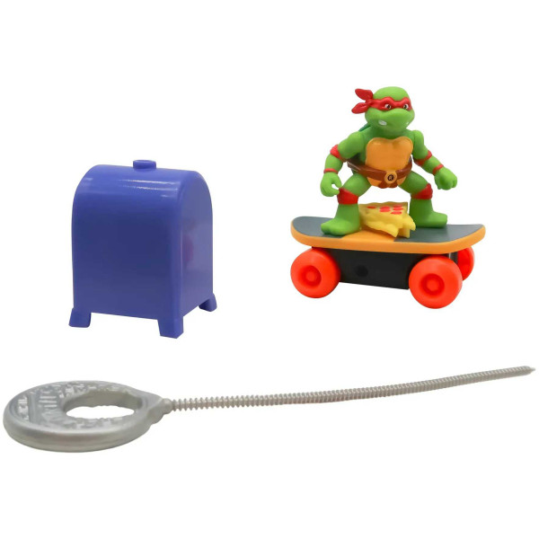 Фото - Коллекционная интерактивная фигурка TMNT Скейтбордист с лаунчером Рафаэль (71043)