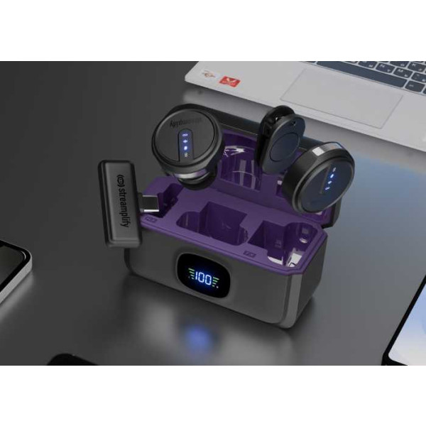 Фото - Микрофон для смартфона Streamplify MIC GO-48-WL Black (SPML-MG1C051.11)