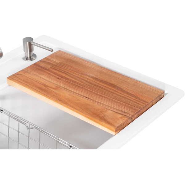 Фото - Мийка кухонна+змішувач GRANADO Optimal Artes white (+ Badalona LUX inox + дозатор Redondo inox + кошик + дошка)