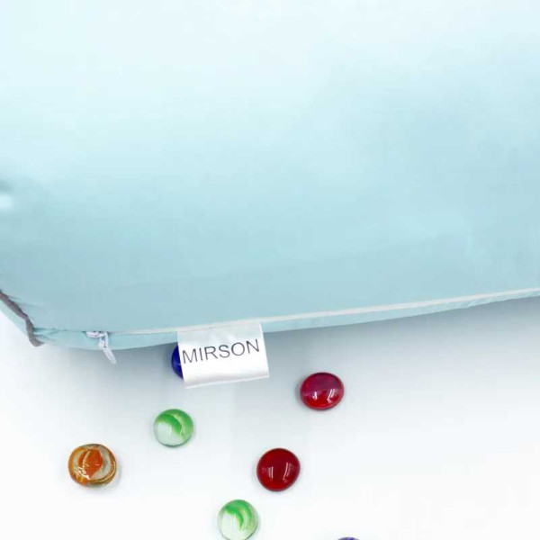 Фото - Подушка валик MirSon №8109 Naturale Line 14-4121 Blanco EcoSilk 70х16 см (2200006247951)