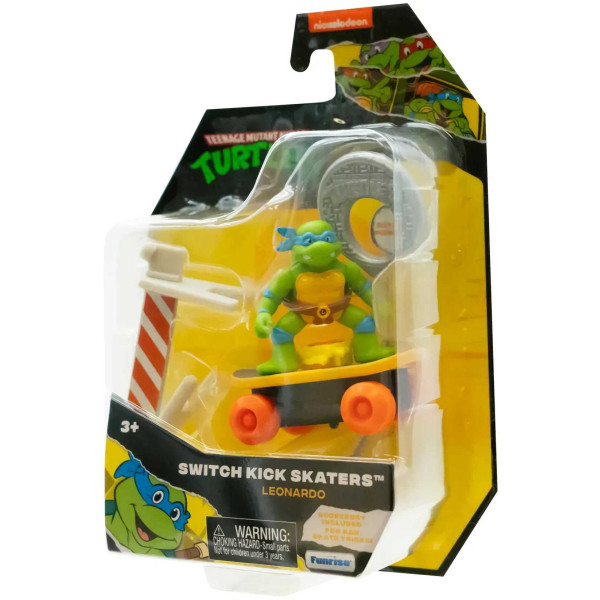 Фото - Коллекционная интерактивная фигурка TMNT Скейтбордист с лаунчером Леонардо (71040)