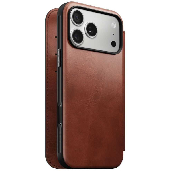 Фото - Чохол для смартфону Nomad Modern Leather Folio Case Horween Olde Dublin for iPhone 17 Pro (NM014094858)
