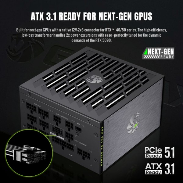 Фото - Блок питания для ПК Gamemax Lion core 1000P